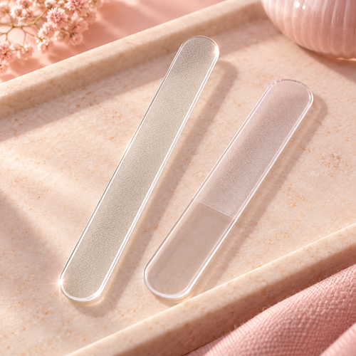 Glass Nail File with clear protective case